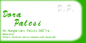 dora palcsi business card